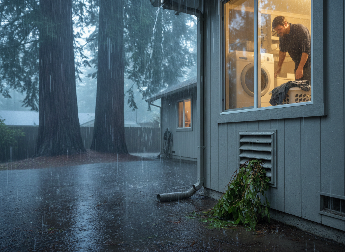 How Winter Rain Affects Dryer Performance in Redwood City Homes